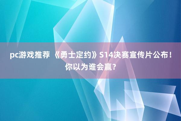 pc游戏推荐 《勇士定约》S14决赛宣传片公布！你以为谁会赢？